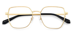 Fife Geometric Gold metal Glasses