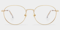 Ian Round Gold metal Glasses