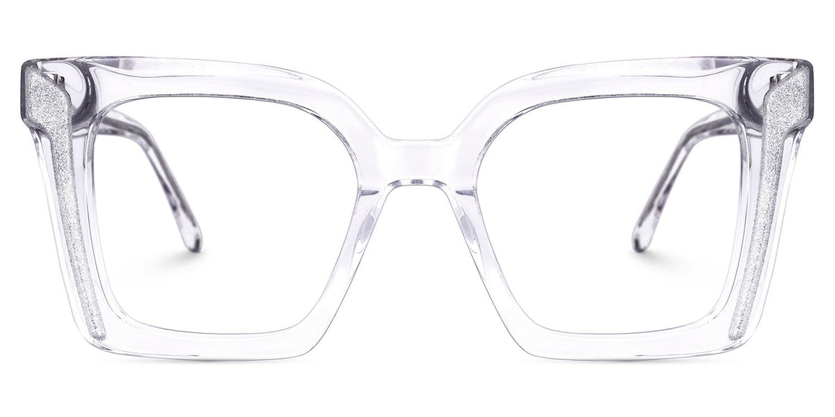 Khadra Square Clear acetate Glasses