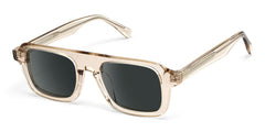 Nomad Rectangle Beige acetate Glasses