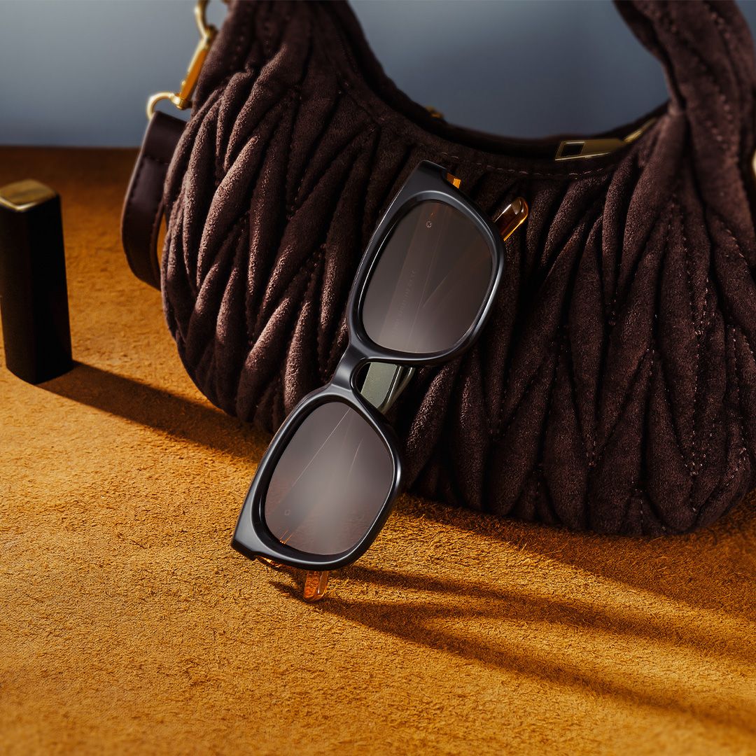 Lyric Rectangle Black Yellow TR90 Glasses