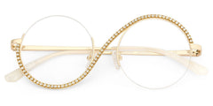 Jaila Round Gold metal Glasses
