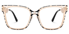 Dacarine Rectangle Tortise metal Glasses
