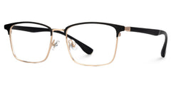Eaddy Rectangle Gold metal Glasses