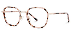 Mitchell Geometric Pink Tortoise mixed Glasses