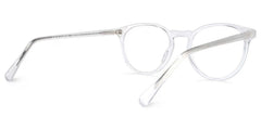 Kasey Round Clear acetate Glasses