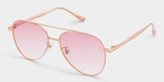 Cher Aviator Rose Gold Metal Glasses