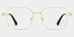 Kayla Geometric Gold metal Glasses