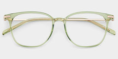 Florence Rectangle Green acetate Glasses
