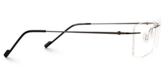 Rogers Rectangle Black metal Glasses