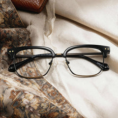 Nathan Browline Black mixed Glasses
