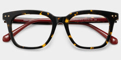 Angela Square Tortoise acetate Glasses