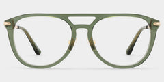 Isabelle Aviator Green mixed Glasses