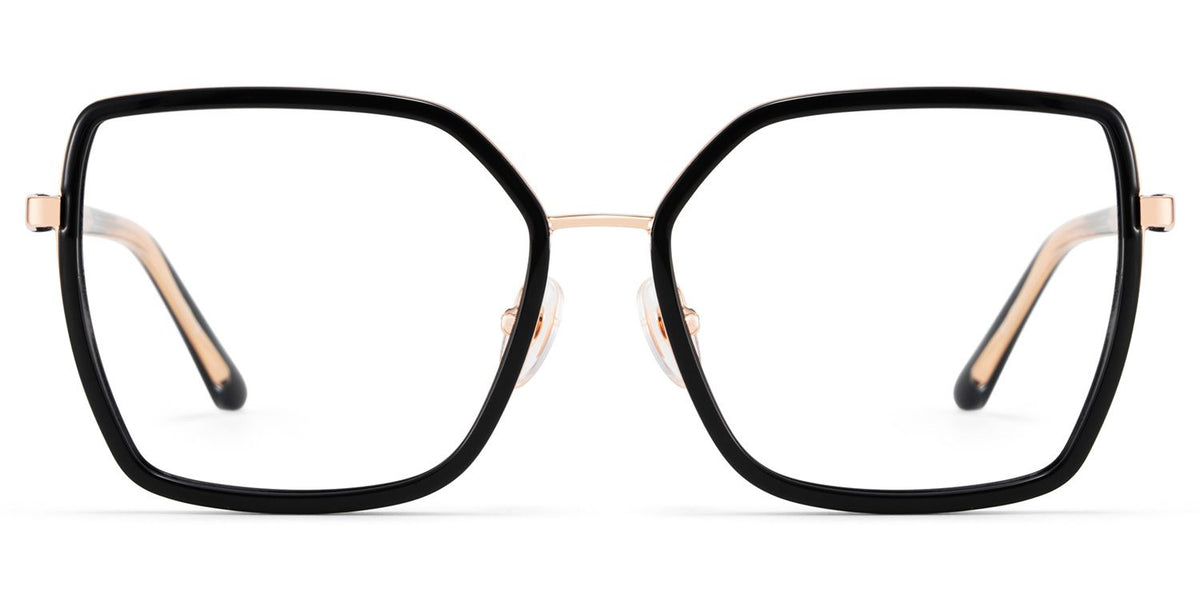 Jill Square Black mixed Glasses