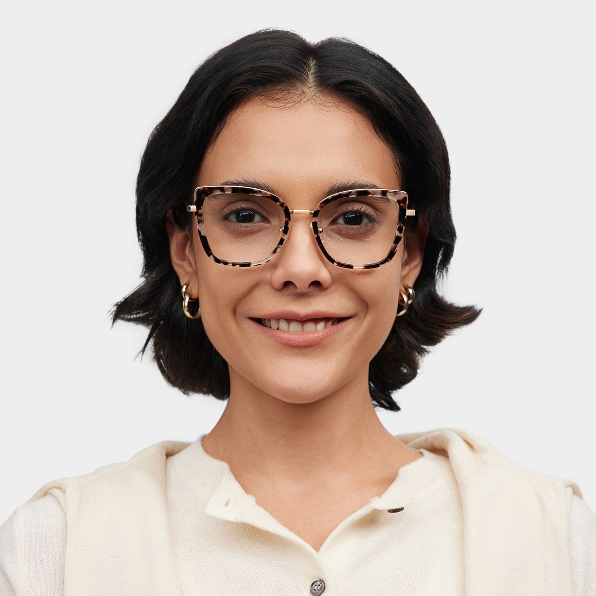 Leila Butterfly Tortoise mixed Glasses