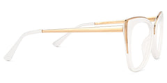 Ruiz Cat eye White mixed Glasses