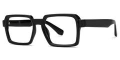 Fabien Rectangle Black acetate Glasses