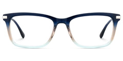 Zane Rectangle Blue mixed Glasses