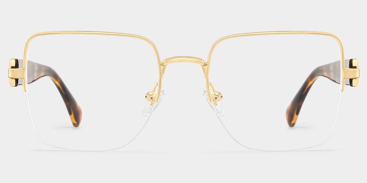 Lauren Square Gold Tortoise mixed Glasses