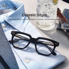 Michael Square Black acetate Glasses