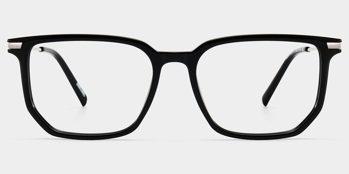 Michelle Rectangle Black mixed Glasses