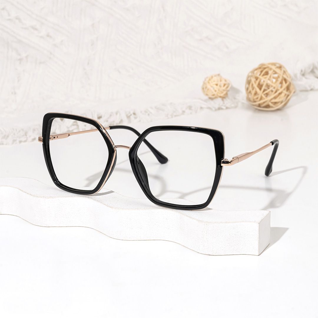 Keller Geometric Black mixed Glasses