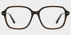Clementine Square Brown acetate Glasses