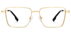 Shareef Square Gold metal Glasses
