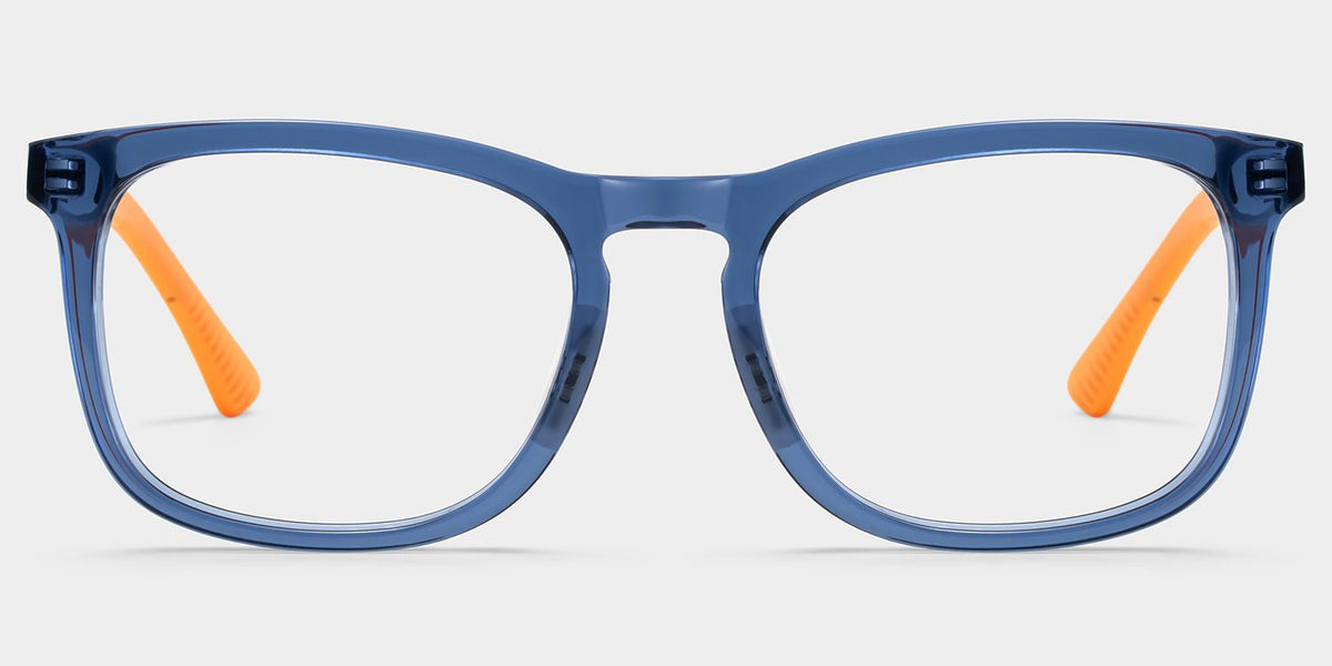 Glide Square Dark Blue acetate Glasses