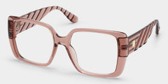 Maya Square Clear Brown TR90 Glasses