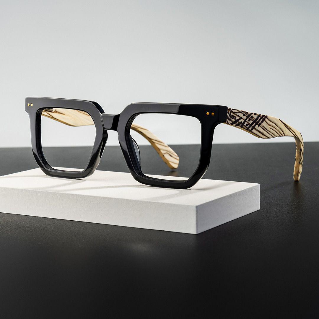 Shontay Square Black mixed Glasses