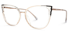 Estrada Cat eye Black-Clear mixed Glasses