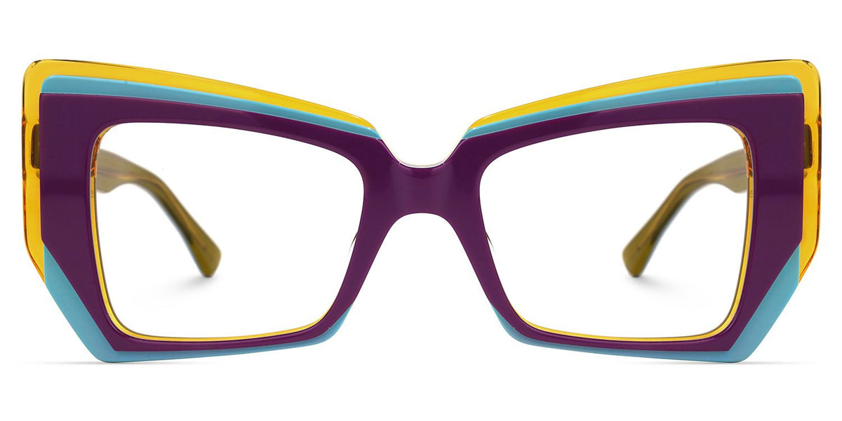 Verdejo Geometric Purple acetate Glasses