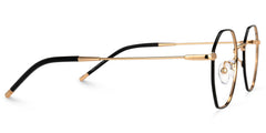 Reyes Geometric Black metal Glasses